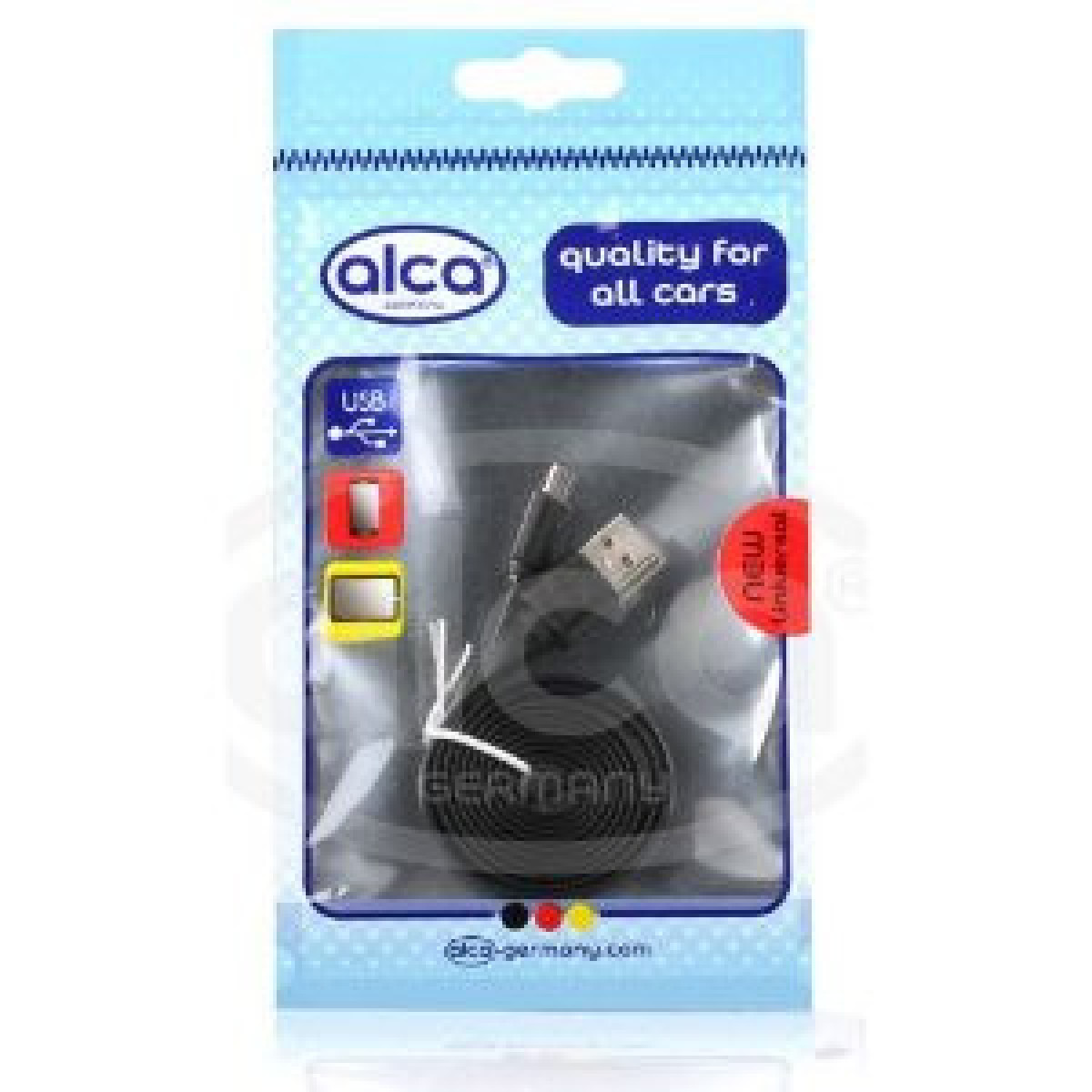 ALCA Laidas Micro USB 2.0, juodas, 100 cm ilgio (išmaniems, MP3)