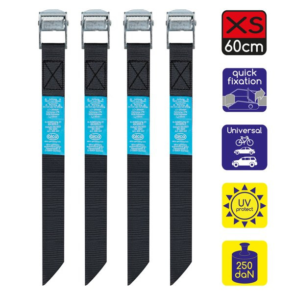 ALCA tvirtinimo diržai 4x60cm, su greito atleidimo sagtimi 