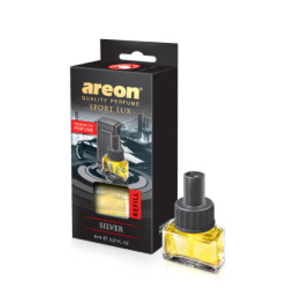 AREON Car Silver Refill oro gaiviklio papildymas, 8 ml