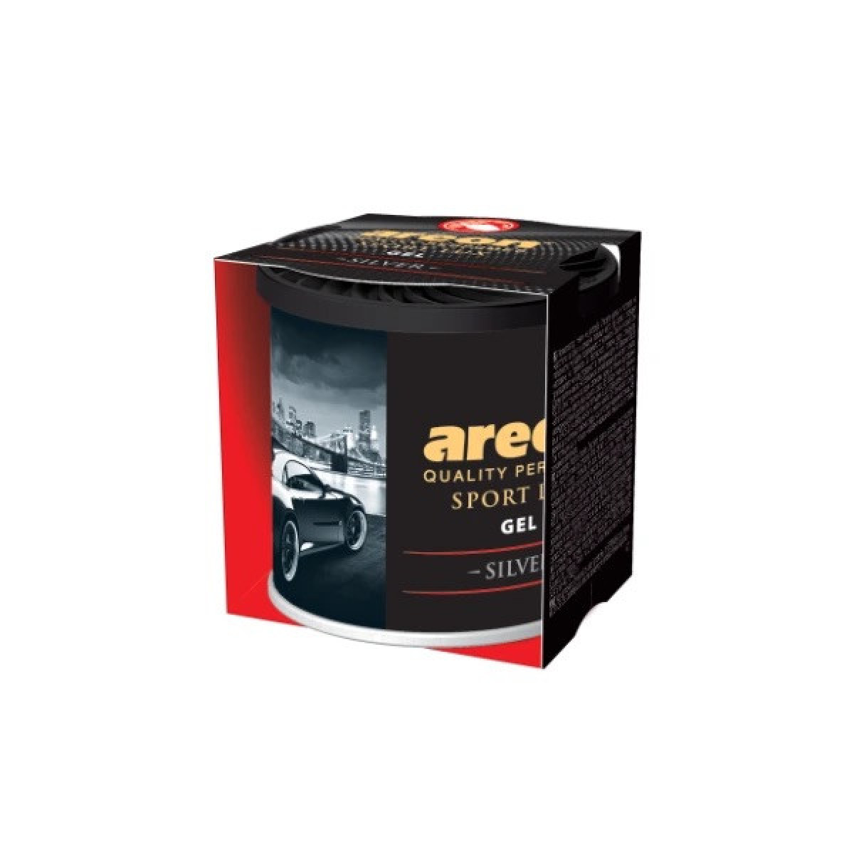AREON Gel Sport Lux Silver, Oro gaiviklis dėžutėje