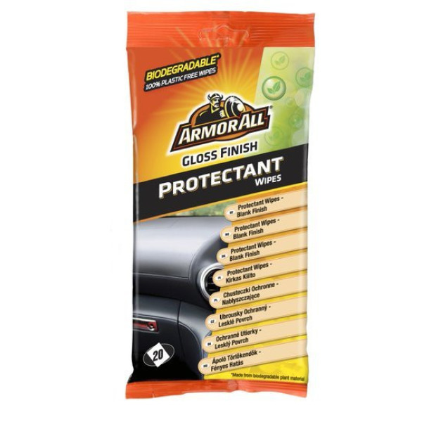 ARMORALL Dash gloss flow wipes, Servetėlės plastikui, vinilui su blizgesiu, 20vnt ARMORALL Dash gloss flow wipes, Servetėlės plastikui, vinilui su blizgesiu, 20vnt