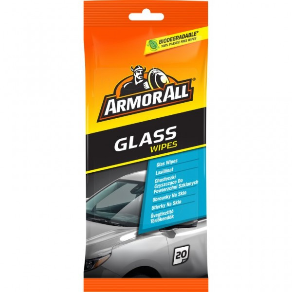 ARMORALL Glass flow wipes, Servetėlės stiklams, 20 vnt