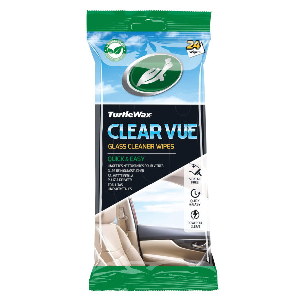 TURTLE WAX Clear vue glass wipes 24PK X6, stiklo valymo servetėlės, 24 vnt