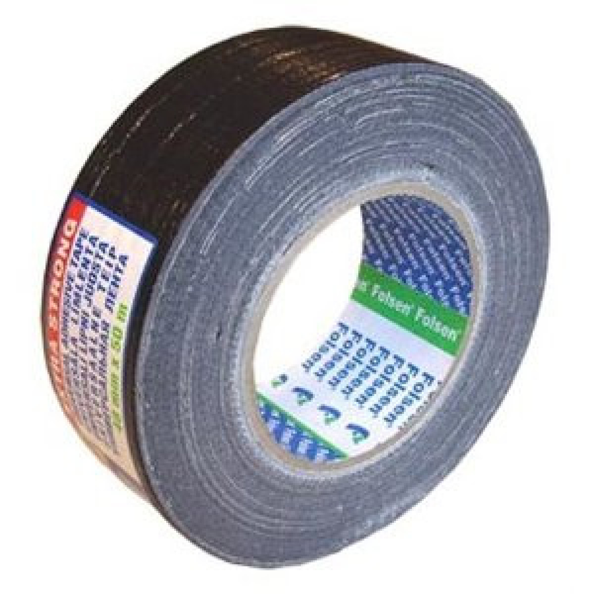FOLSEN audinio juosta, juoda, atspari drėgmei, 48 mm x 50 m