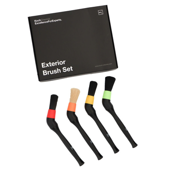 KOCH CHEMIE Exterior Brush Set, išorės šepetėlių rinkinys, 4 vnt