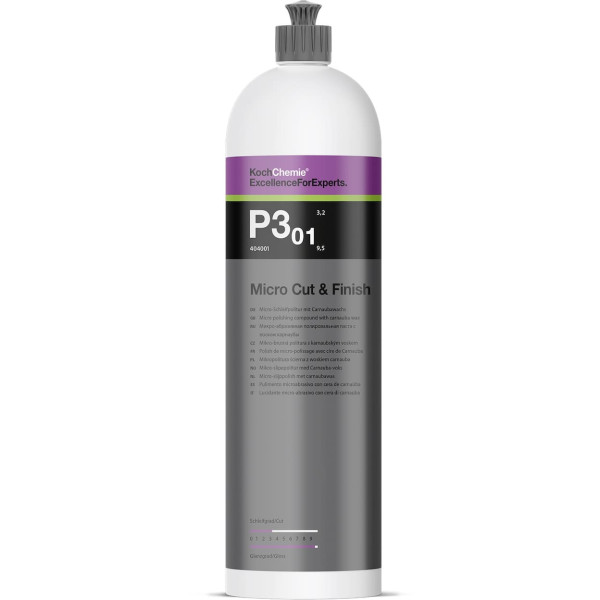 KOCH CHEMIE Micro Cut&Finish P3.01, poliravimo pasta su Karnauba vašku, 250ml