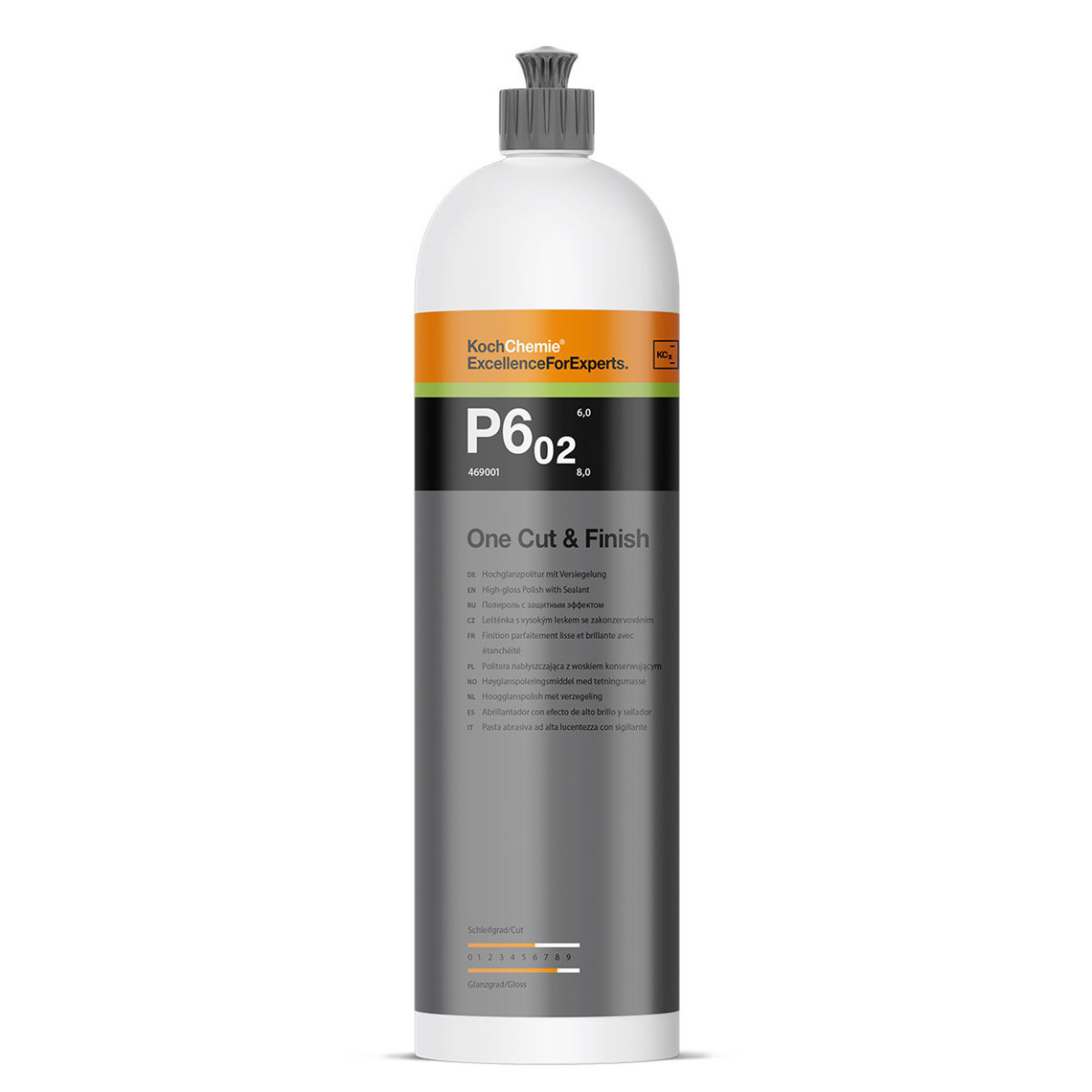 KOCH CHEMIE One Cut & Finish P6.02, itin blizgi poliravimo pasta, 1L KOCH CHEMIE One Cut & Finish P6.02, itin blizgi poliravimo pasta, 1L