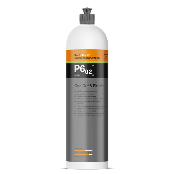 KOCH CHEMIE One Cut & Finish P6.02, itin blizgi poliravimo pasta, 1L