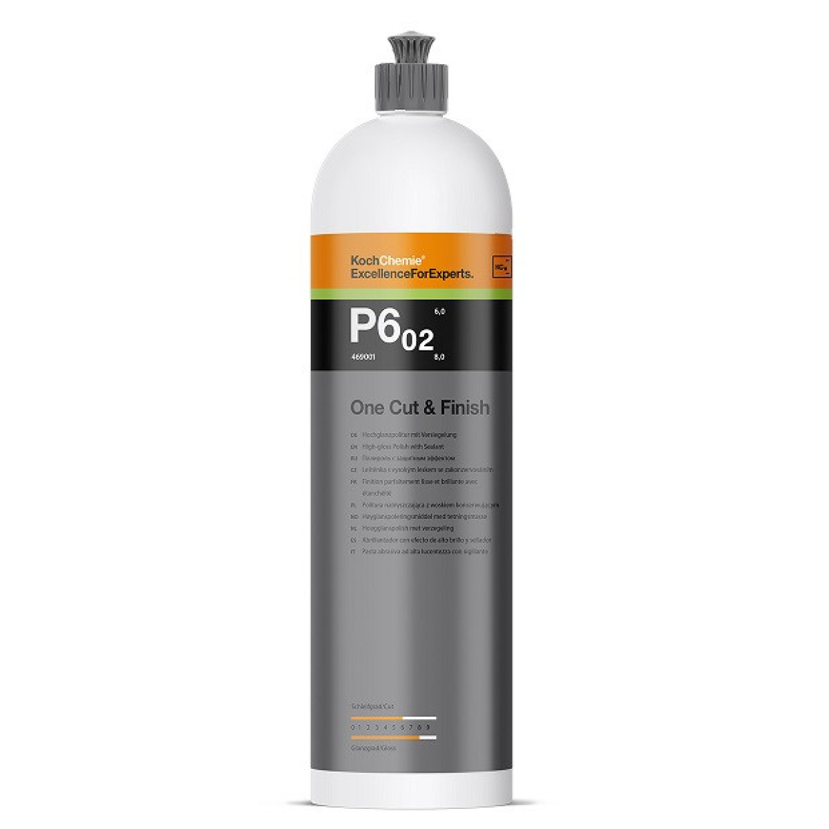 KOCH CHEMIE One Cut & Finish P6.02, itin blizgi poliravimo pasta, 250 ml