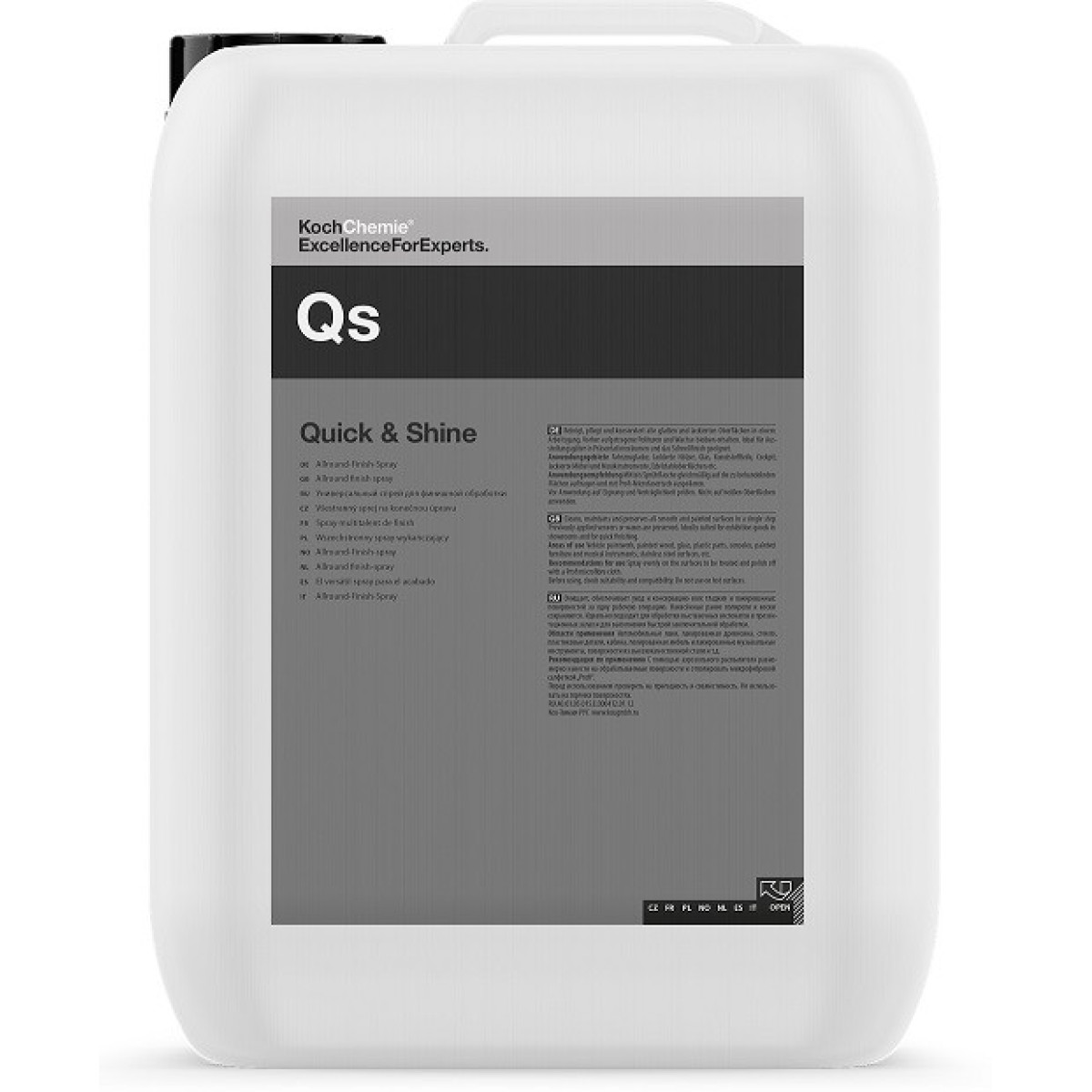 KOCH CHEMIE Quick&Shine Qs, universalus valiklis, 10L KOCH CHEMIE Quick&Shine Qs, universalus valiklis, 10L