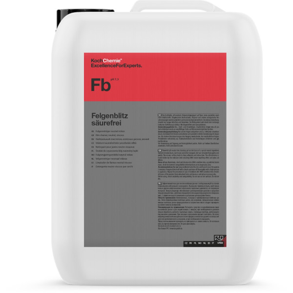 KOCH CHEMIE Neutral rim cleaning gel, neutralus ratlankių valymo gelis, 11 kg KOCH CHEMIE Neutral rim cleaning gel, neutralus ratlankių valymo gelis, 11 kg