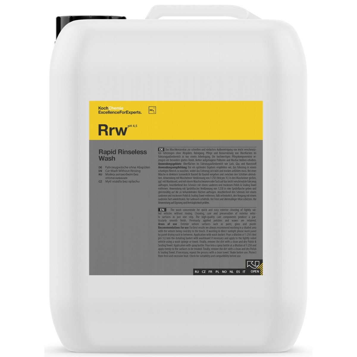 KOCH CHEMIE Rapid Rinseless Wash, Šampūno koncentratas, 5L