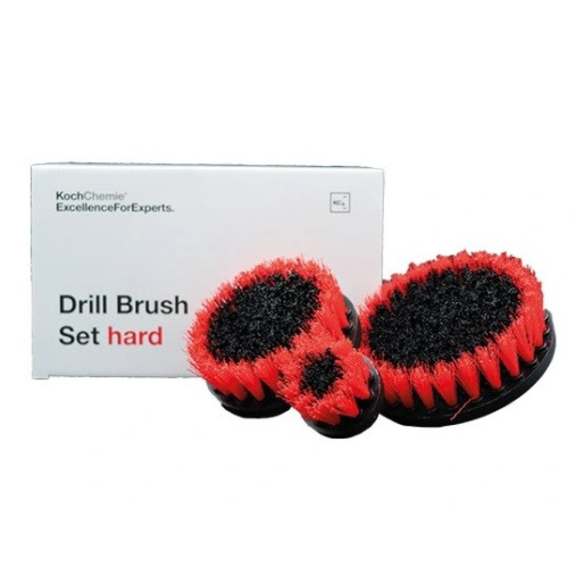 KOCH CHEMIE Drill Brush Set hard, šepečių ant suktuko komplektas