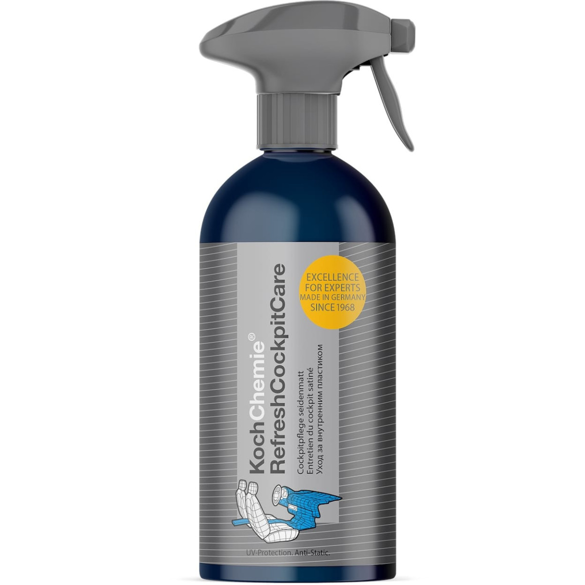 KOCH CHEMIE Refresh Cockpit Care, vidaus plastikinių detalių valiklis, 500 ml