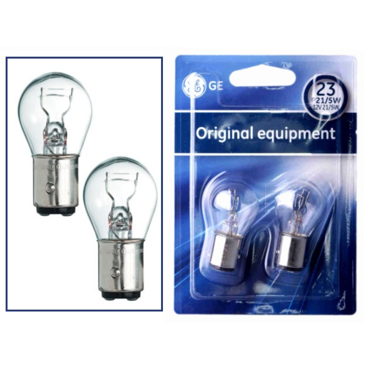 Lemputė 12V 21/5W BAY15d P21/5W BL 2vnt GE 1077 17130 Lemputė 12V 21/5W BAY15d P21/5W BL 2vnt GE 1077 17130