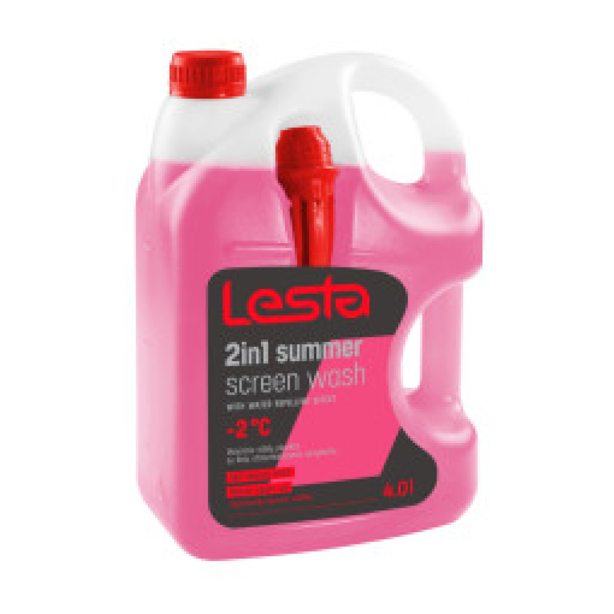 LESTA Windscreen Washer Fluid 2In1 -2°C priekinio stiklo plovimo skystis, 4l LESTA Windscreen Washer Fluid 2In1 -2°C priekinio stiklo plovimo skystis, 4l