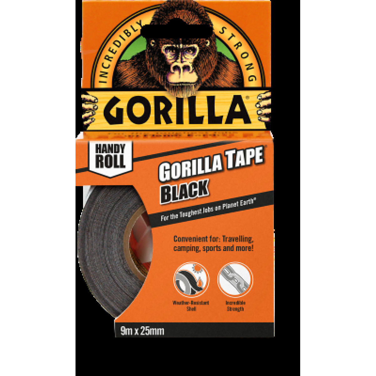 Gorilla Handy Roll Tape, lipni juosta, 9mx25mm