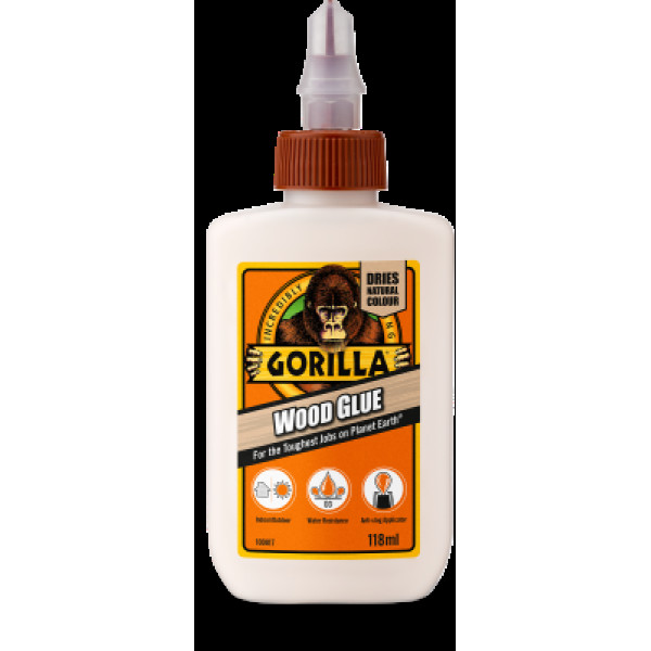 Gorilla Wood Glue, Medienos klijai, 118 ml