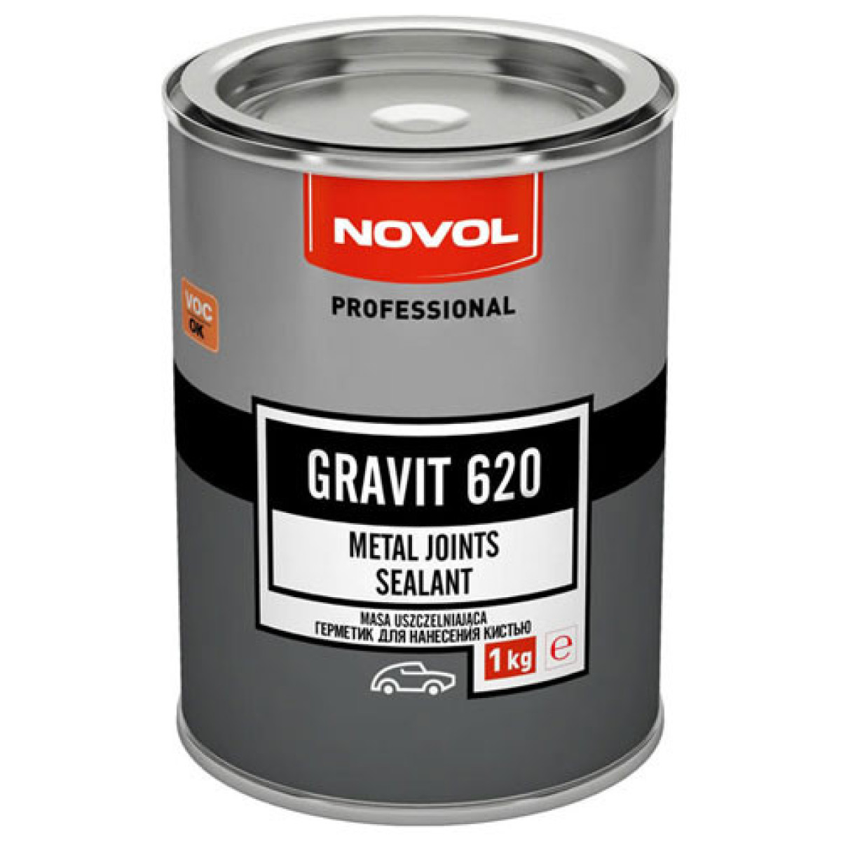 NOVOL Gravit 620 Metal Joints Sealant, tepamas PU sandariklis, 1 kg NOVOL Gravit 620 Metal Joints Sealant, tepamas PU sandariklis, 1 kg