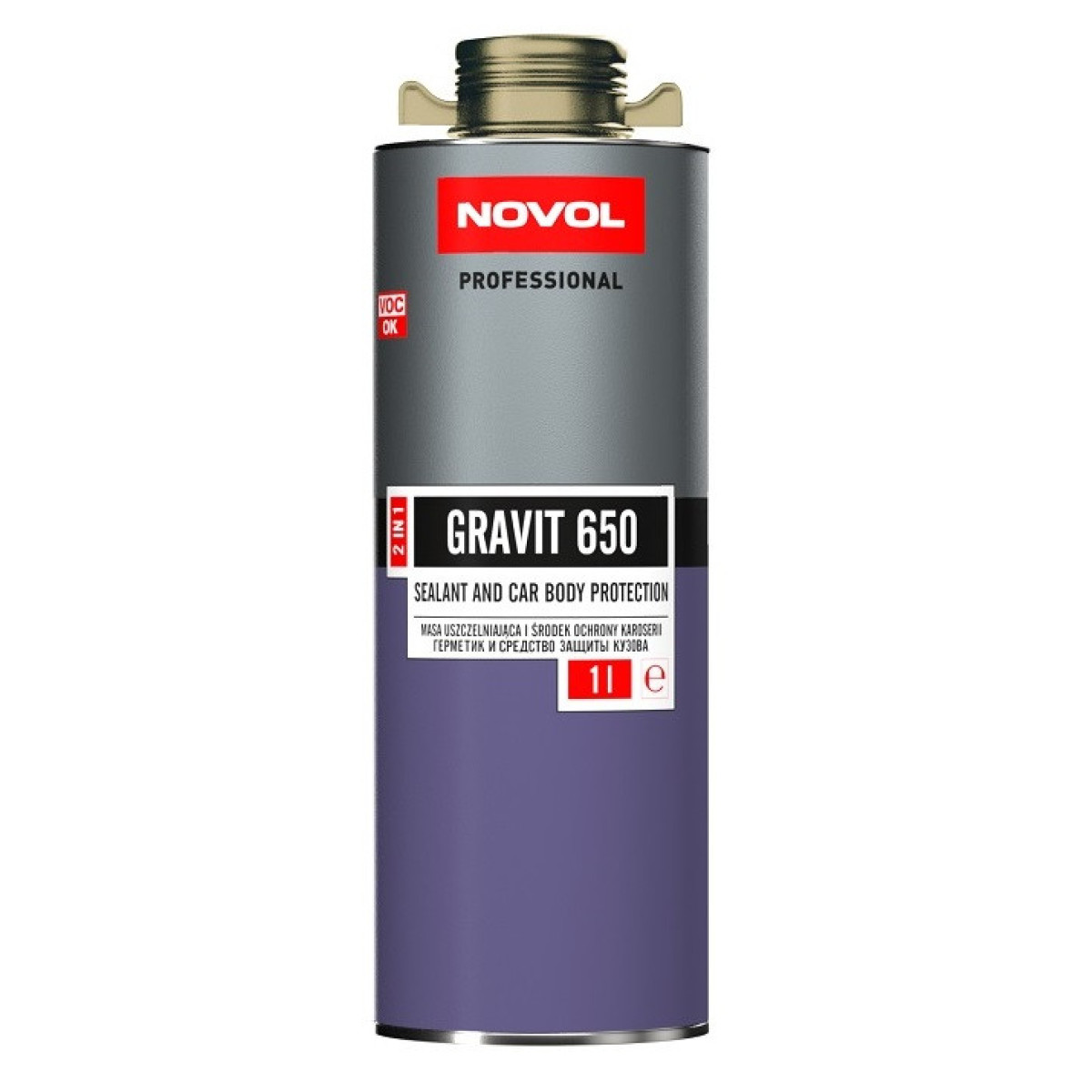 NOVOL Gravit 650 Sealant&Antigravel - Beige, hermetikas-apsauginė danga, gelsva, 1L