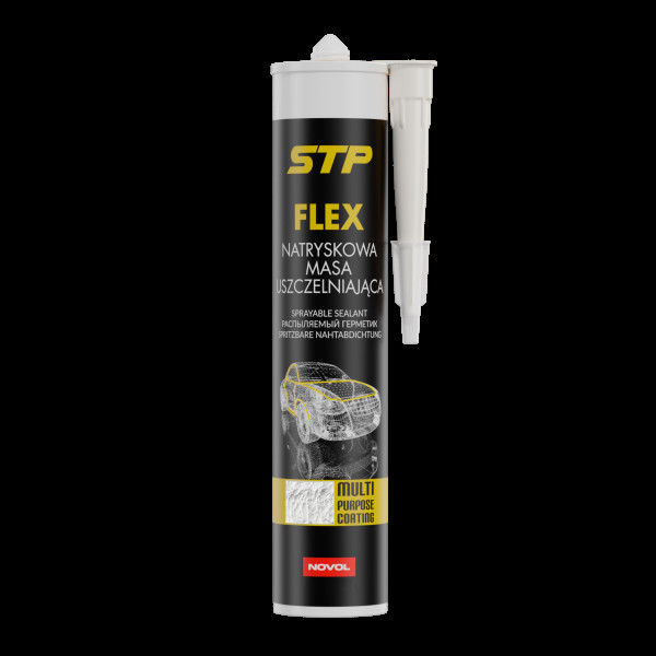 NOVOL STP FLEX, Purškiamas kėbulo siūlių sandariklis, baltas, 290 ml