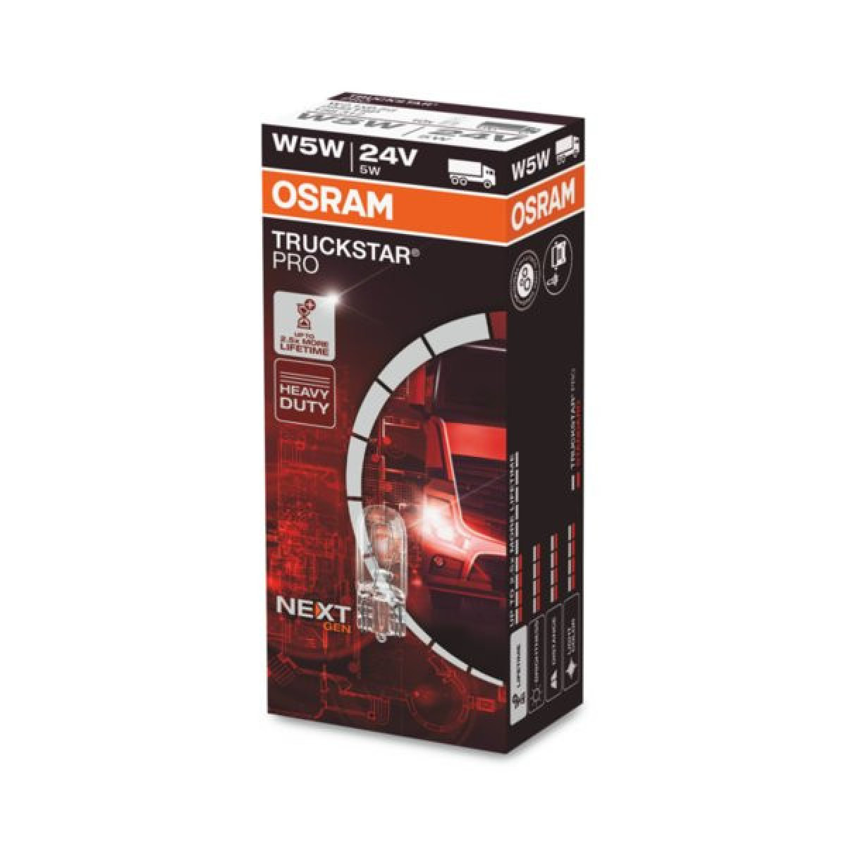 OSRAM Automobilinė lemputė 10W 24V  BA15S, 1vnt