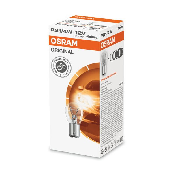 OSRAM Automobilinė lemputė 21/4W 12V BAZ15D, 1vnt