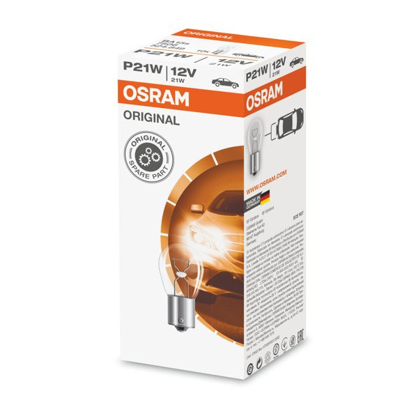 OSRAM Automobilinė lemputė 21W 12V BA15S, 1vnt