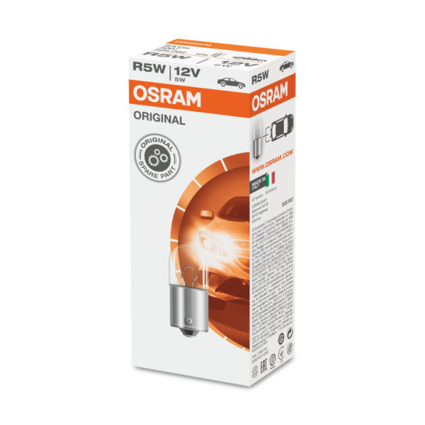 OSRAM Automobilinė lemputė 5W 12V BA15S, 1vnt