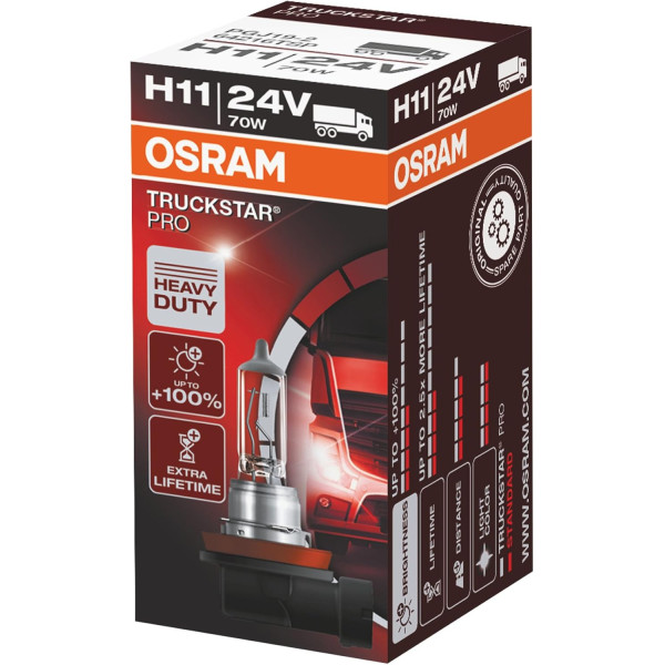 OSRAM Automobilinė lemputė, 70W 24V H11 PGJ19-2