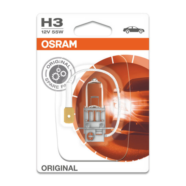 OSRAM Automobilinė lemputė H3 55W 12V PK22S, 1vnt