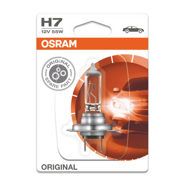 OSRAM Automobilinė lemputė H7 55W 12V PX26D, 1vnt