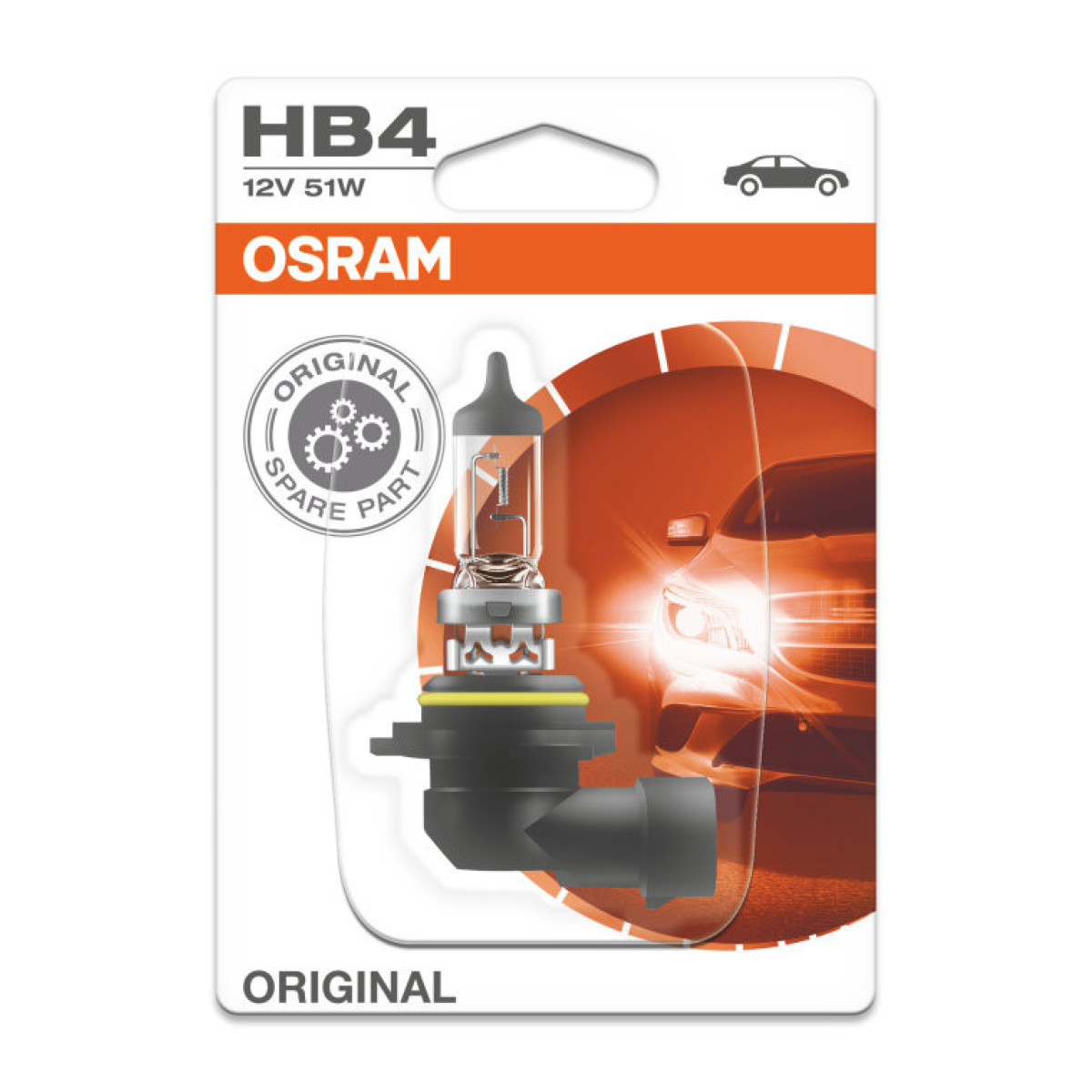 OSRAM Automobilinė lemputė HB4 51W 12V P22D (amerikietiškiems automobiliams), 1vnt