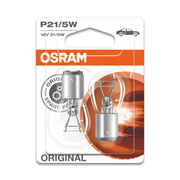 OSRAM Automobilinės lemputės 21/5W 12V BAY15D, 2vnt