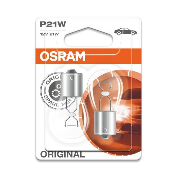 OSRAM Automobilinės lemputės 21W 12V BA15S, 2vnt