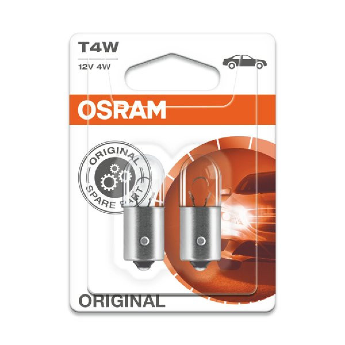 OSRAM Automobilinės lemputės 4W 12V BA9S, 2vnt