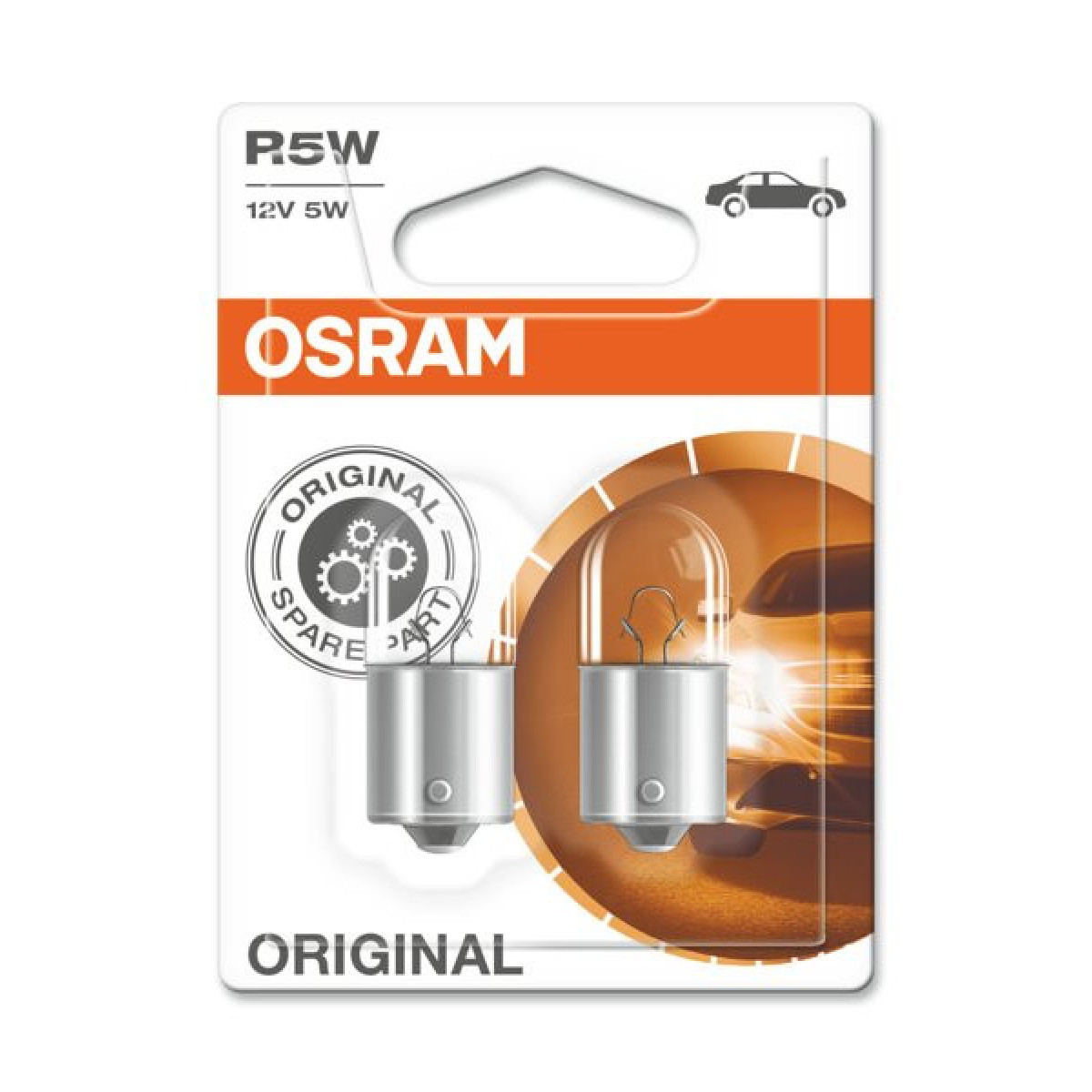 OSRAM Automobilinės lemputės 5W 12V BA15S,  2vnt