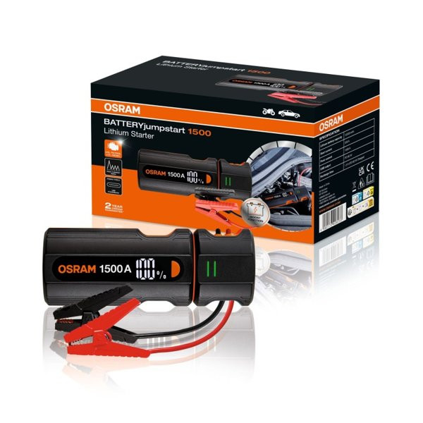 OSRAM Battery jumpstart 1500 (OJS030),  Automobilių užvedėjas, 1500 A 12000 mAh