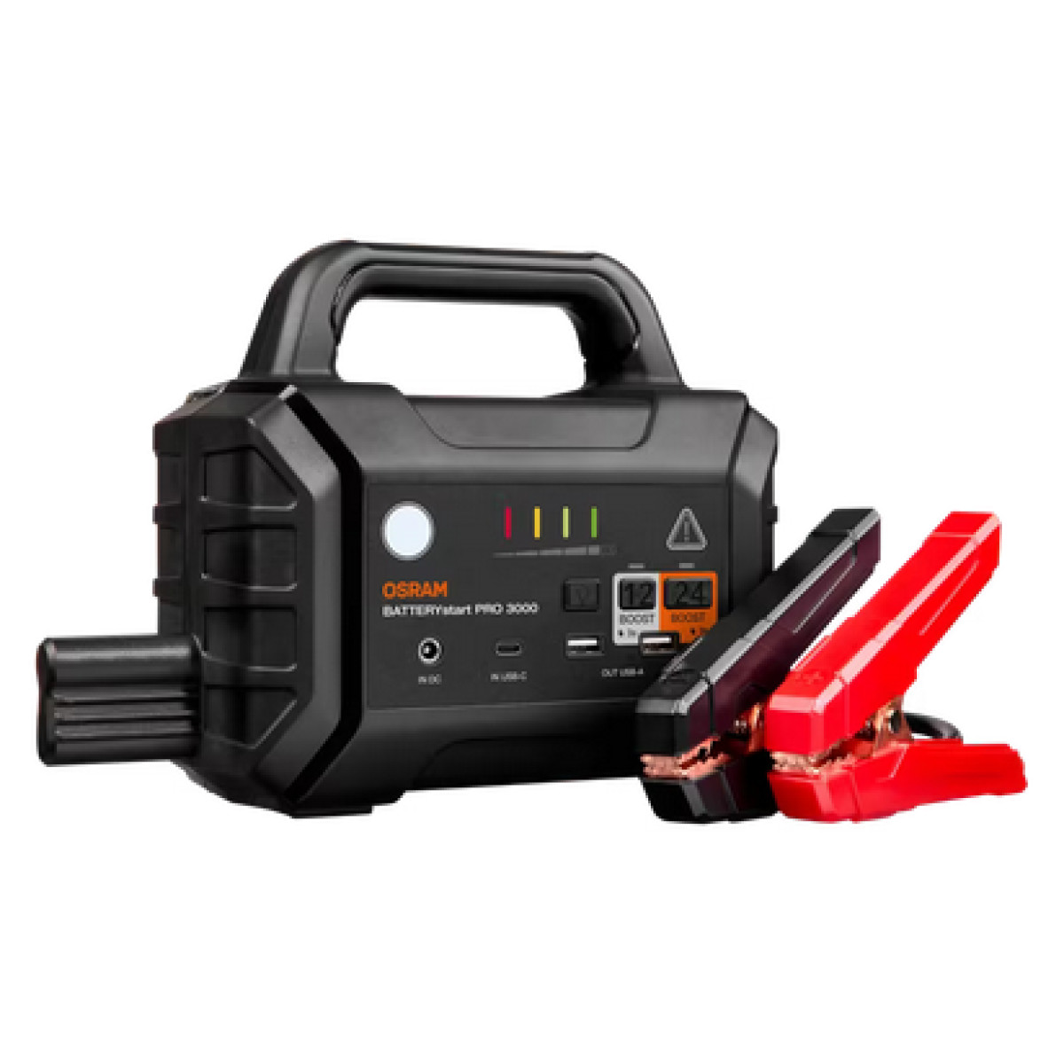 OSRAM BATTERYstart PRO 3000 akumuliatorius-užvedėjas, 36400mAh, startinė srovė 2500A, 12/24V