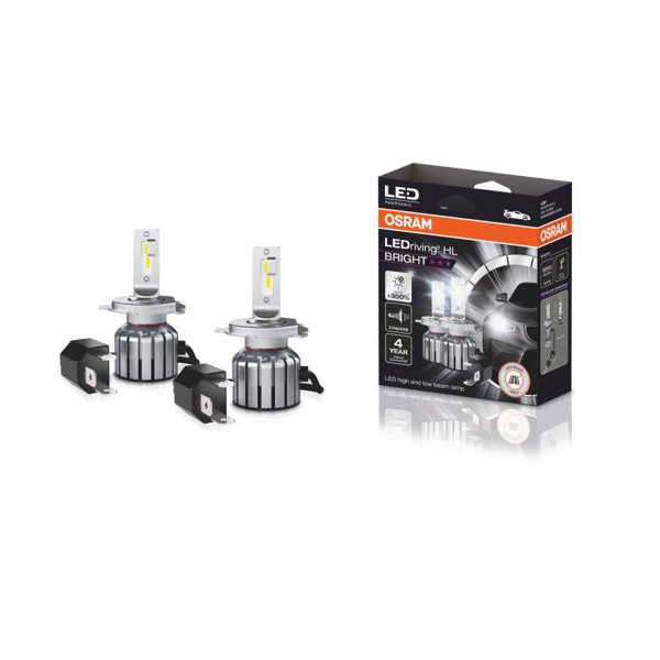 OSRAM LED Automobilinės lemputės H4 15W 12V P43T 4X2, 2vnt