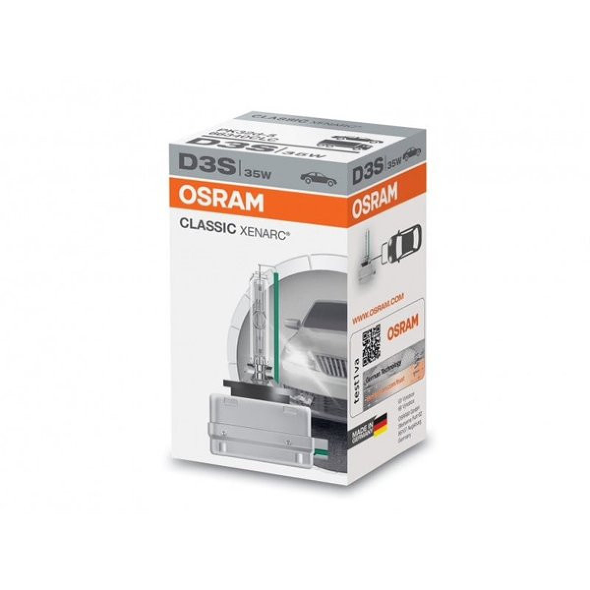 OSRAM Lemputė, 35W D3S xenon classic PK32D-5 D3S, 1vnt