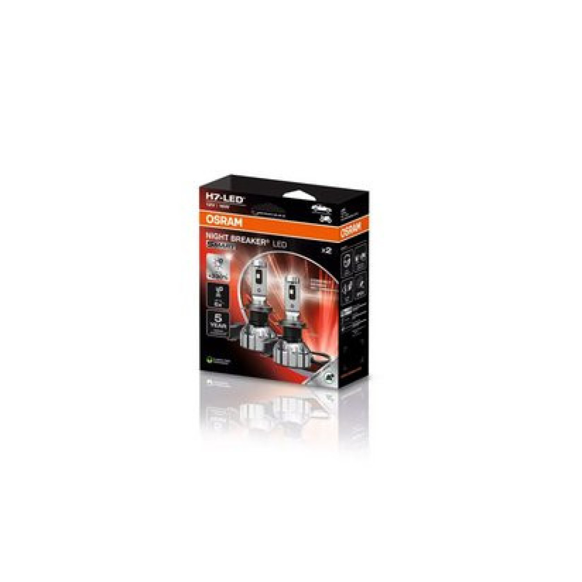 OSRAM automobilinė lemputė NIGHT BREAKER LED H7 Street Legal Smart 16W 6000K, 2vnt