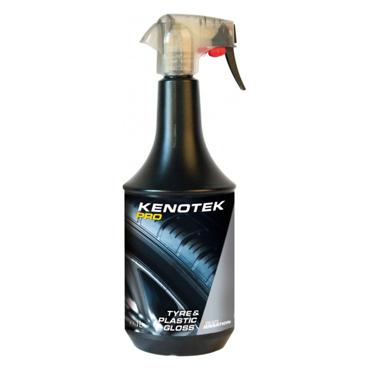 KENOTEK Tire&Plastic Gloss, padangų ir plastiko juodiklis, 1 L