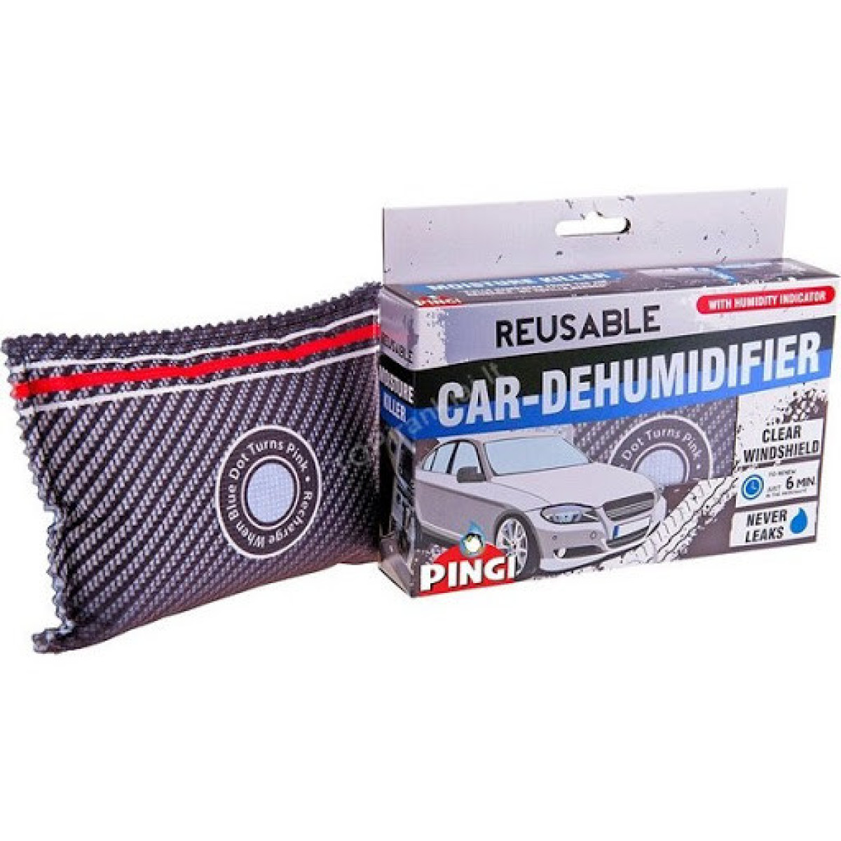 PINGI Car-Dehumidifier L, daugkartinis drėgmės sugėriklis, 150 g PINGI Car-Dehumidifier L, daugkartinis drėgmės sugėriklis, 150 g