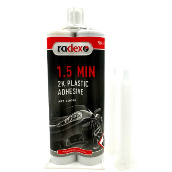 Radex 2K Plastic Adhesive, klijai plastikui (90 sek.), 50 ml