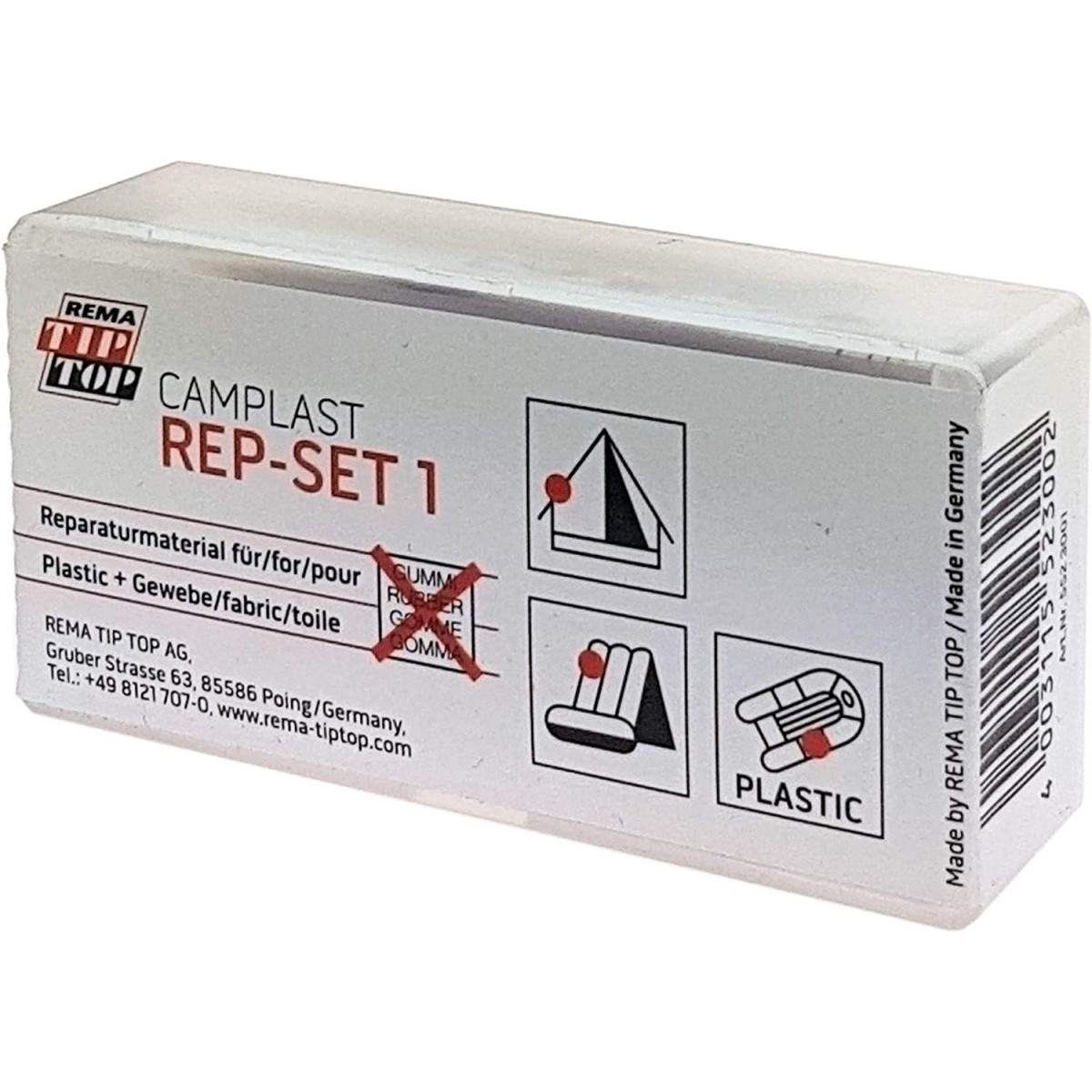 REMA TIP TOP Camplast Mini remonto rinkinys PVC, PU ir audiniams