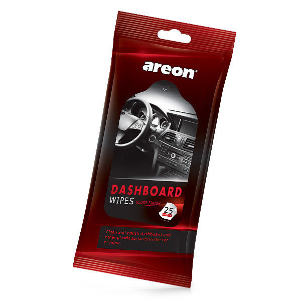 Areon Wipes Dashboard, šluostės salonui, 25 vnt Areon Wipes Dashboard, šluostės salonui, 25 vnt