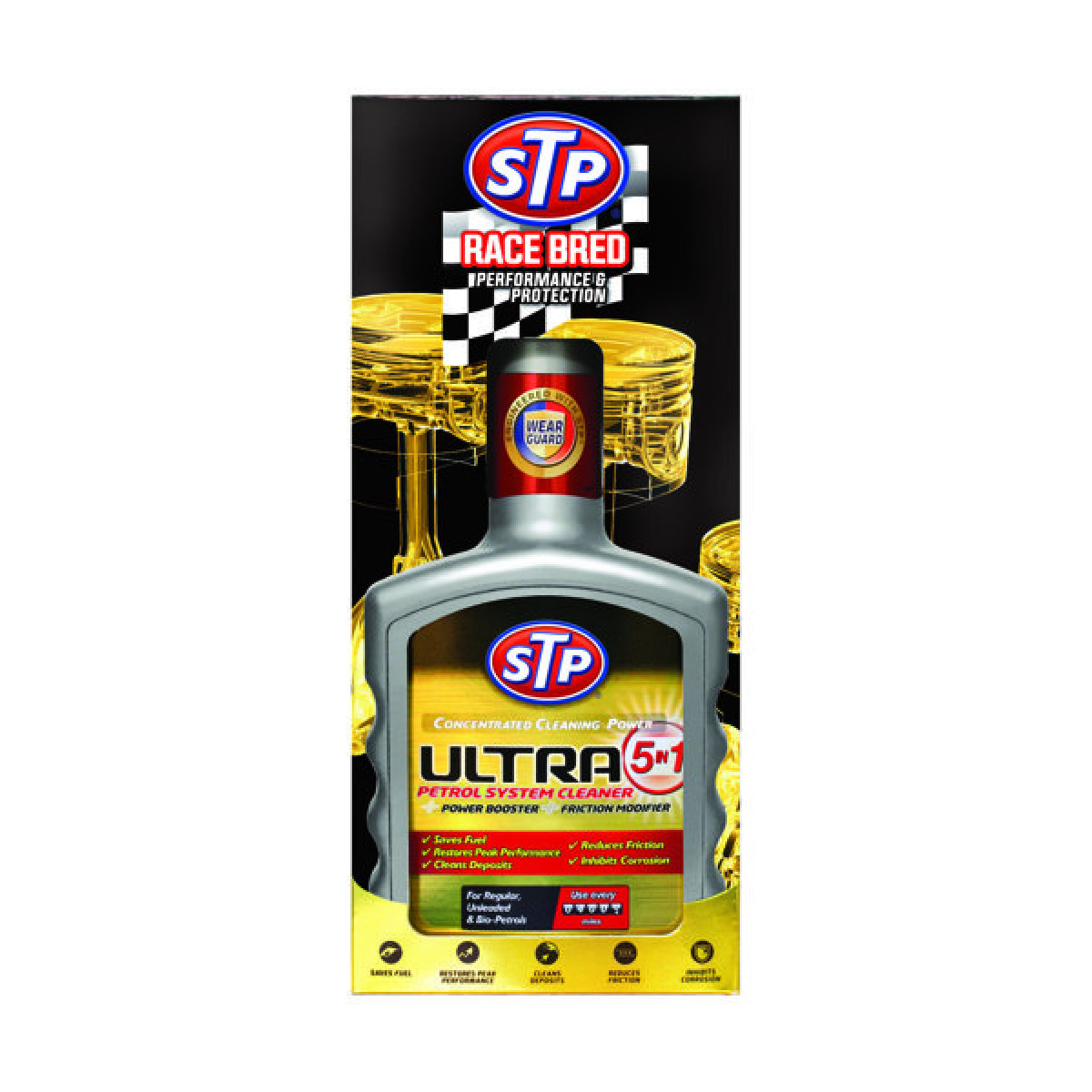 STP Ultra 5in1, Benzininės sistemos valiklis, 400 ml