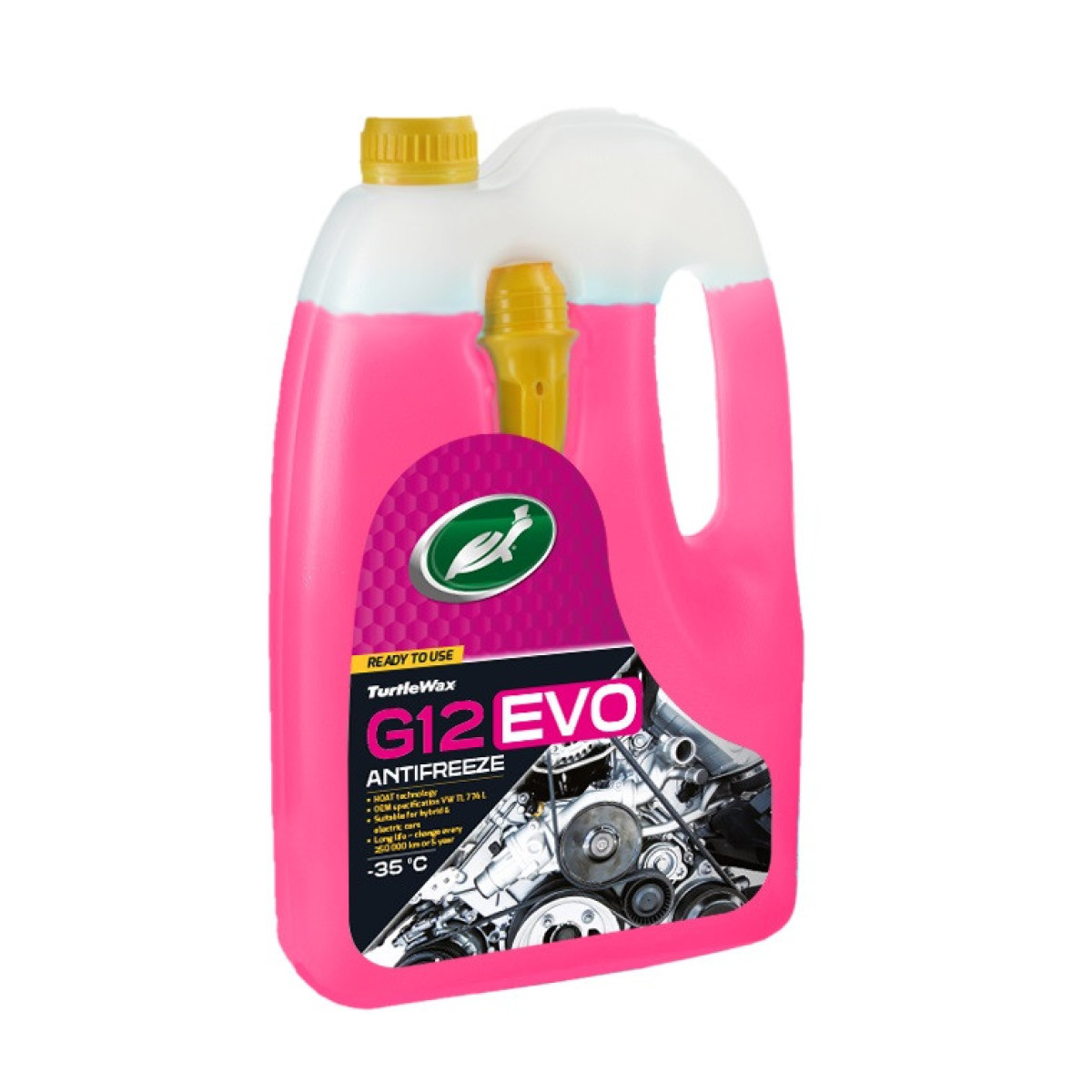 Turtle Wax Antifreeze G12 EVO -35°C, aušinimo skystis, 4 l Turtle Wax Antifreeze G12 EVO -35°C, aušinimo skystis, 4 l