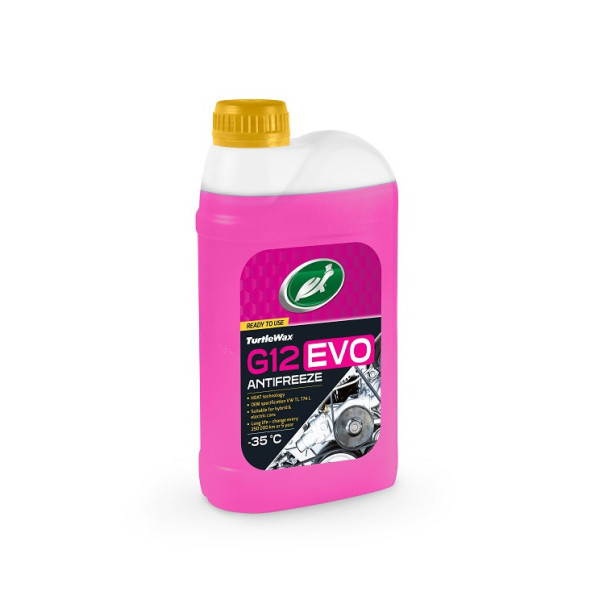 TURTLE WAX Antifreeze G12 EVO -35°C, aušinimo skystis, 1l
